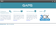 Tablet Screenshot of gapstechno.com